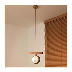 - Pendul suspendat pe cablu IRONLINE 1xE27/15W/230V pin/stejar/bej imagine