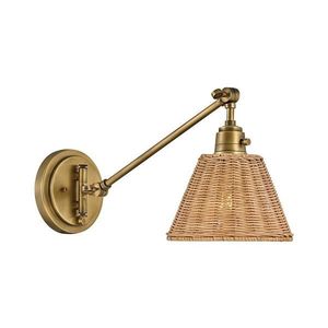 Hinkley ARTI - Aplică de perete cu spot HK-ARTI-1W-HB-NR, 1xE27/60W/230V, auriu/maro imagine