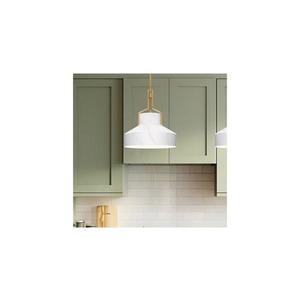 Quoizel QZ-BRECKEN-2P-AB-ABG - Lustru BRECKEN, 2xE27/60W/230V, auriu cu decor de marmură imagine