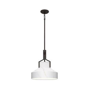 Quoizel QZ-BRECKEN-2P-OZ-ABG - Candelabru BRECKEN 2xE27/60W/230V negru/decor marmură imagine