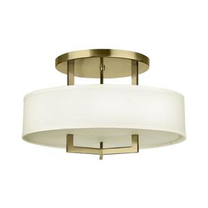 Hinkley HK-HAMPTON-SF-BB Plafonieră HAMPTON, 3 x E27, 60 W, 230 V, Ø 50, 8 cm, finisaj auriu imagine