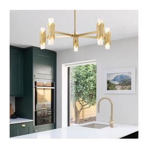 Elstead MARVELE10-AB-OPAL - Lustru pe tijă MARVELE, 10 x E14, 40 W, 230 V, auriu imagine