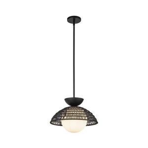 Alora Mood ALM-PERTH-P-BK - Lustră pe tijă PERTH, 1xE27/60W/230V, Ø 37, 5 cm, negru imagine