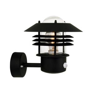 Nordlux - Aplică de exterior cu senzor VEJERS, 1xE27/60W/230V, IP54, negru imagine
