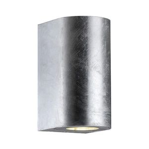 Nordlux - Aplica de perete pentru exterior CANTO, 2xGU10/28W/230V, IP44, argintiu imagine