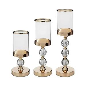 Set de 3 sfeșnice aurii imagine