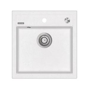 Chiuvetă de bucătărie Concept CUBIS DG00C50WH, 49 x 51 cm, granit, alb imagine