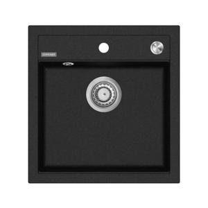 Chiuvetă de bucătărie CUBIS 49x51 cm granit/negru - Concept DG00C50BC imagine