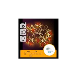 - Instalație luminoasă LED de Crăciun 10xLED/3xAA, 1, 5 m, alb cald, în formă de ren imagine
