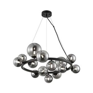 Lustră pe cablu MILA 14xG9/9W/230V negru/gri imagine