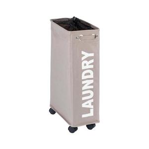 WENKO 3450117100 - Coș de rufe CORNO 18, 5x60 cm bej/negru imagine