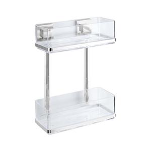 WENKO 22691100-Raft VACUUM-LOC QUADRO ED 25, 5 x 32, 5 cm argintiu/crom lucios/transparent imagine