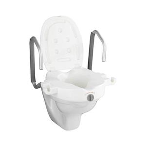 WENKO 20924100-Capac WC SECURA 55x47, 5 cm alb/argintiu imagine