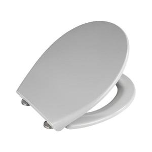 WENKO 22402100-WC Capac WC SAMOS, 44, 5 x 37, 5 cm, gri/argintiu imagine