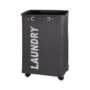 WENKO 3450112100 - Coș pentru rufe QUADRO 40x60 cm gri/negru imagine