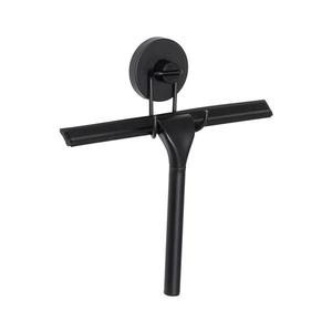 WENKO 24731100 - Racletă pentru duș VACUUM-LOC, rotundă, 24, 5 x 25 cm, neagră imagine