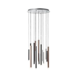 Brilliant - Lustră suspendată LED dimabilă pe cablu CEMBALO LED/70W/230V crom/negru/maro imagine