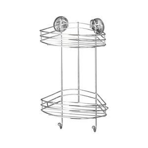 WENKO 20885100 - Raft de colț VACUUM-LOC RUND, oțel rotund, 24, 5 x 41 cm, crom lucios imagine