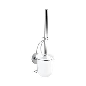 WENKO 20898100 - Perie WC VACUUM-LOC MILAZZO 10x34 cm inox/crom lucios/alb imagine