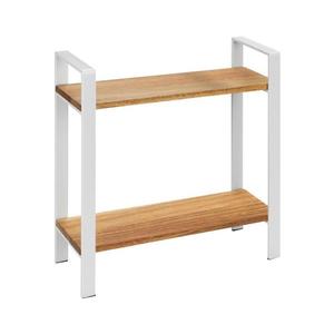 WENKO 53024100 - Poliță LOUISA, 32 x 33 cm, alb/maro imagine