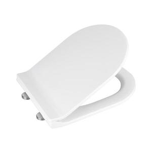 WENKO Capac WC HABOS, 46 x 36 cm, alb/argintiu - 22415100 imagine