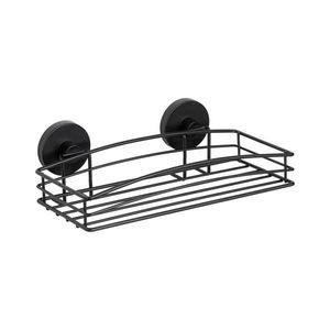 WENKO 24732100 - Poliță VACUUM-LOC rotundă, neagră, 26 x 14 cm imagine