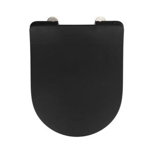 WENKO Capac WC SEDILO 23827100-WC, 45, 2 x 36, 2 cm, negru/argintiu imagine