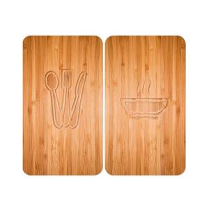 WENKO 2521497100 - Capac pentru aragaz 52x30 cm multicolor/gri/transparent imagine