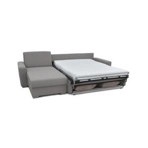 Canapea colțar extensibilă LEKA, gri deschis, cu spațiu depozitare, pentru dormi imagine