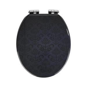 WENKO 22977100 - Capac WC BELLEVUE 35, 5 x 42, 5 cm antracit/argintiu imagine