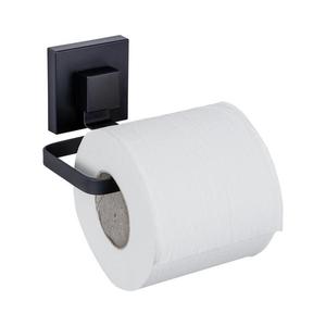 WENKO 71447800 - Suport pentru hârtie igienică VACUUM-LOC QUADRO ED, 14 x 11 cm, negru imagine