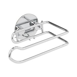 WENKO 18774100 - Suport pentru hârtie igienică TURBO-LOC rotund din oțel, 14 x 9 cm, crom imagine