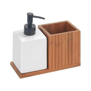 WENKO 54944100 - Dozator de săpun MERA 18, 5x17 cm maro imagine