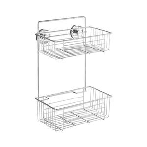 WENKO 20889100-Raft VACUUM-LOC rotund, oțel, 26x38 cm, crom lucios imagine