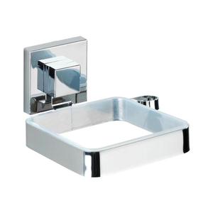 WENKO 22682100 -Suport pentru uscător de păr VACUUM-LOC QUADRO ED 13, 5x14 cm argintiu/crom imagine