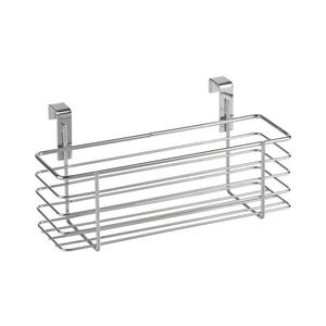 WENKO 2344100 - Coș SLIM, 24 x 11, 5 cm, crom lucios/negru imagine