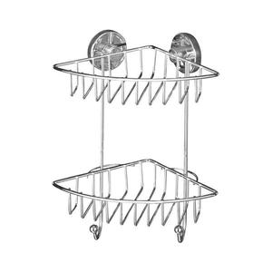 WENKO 20888100 - Raft de colț VACUUM-LOC, oțel rotund, 22, 5 x 29, 5 cm, crom lucios imagine
