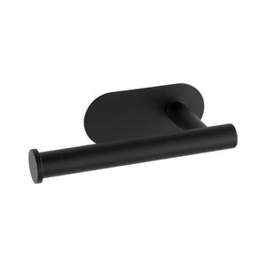 WENKO 24287100 - Suport pentru hârtie igienică TURBO-LOC OREA BLACK, inox/negru, 16 x 7 cm imagine