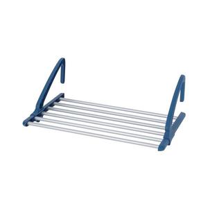 WENKO 63005800 - Uscător de rufe 37, 5 x 21 cm oțel inoxidabil/argintiu/albastru imagine