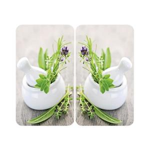 WENKO 2521420100 - Capac pentru plită 52x30 cm multicolor/gri/transparent imagine