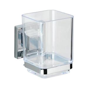 WENKO 22680100 - Pahar VACUUM-LOC QUADRO ED, 7, 5x10 cm, argintiu/crom lucios/transparent imagine