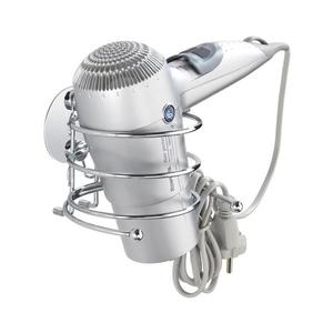 WENKO 18770100 - Suport pentru uscător de păr TURBO-LOC rotund, din oțel, 14 x 11, 5 cm, finisaj crom lucios imagine