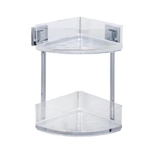 WENKO 22690100 - Raft de colț VACUUM-LOC QUADRO ED, 28 x 32, 5 cm, argintiu/crom lucios imagine