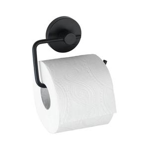 WENKO 24738100 - Suport pentru hârtie igienică VACUUM-LOC, rotund, negru, 13, 5 x 10, 5 cm imagine