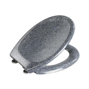 WENKO 18902100-WC Capac WC OTTANA 44, 5 x 37, 5 cm, granit/gri/argintiu imagine