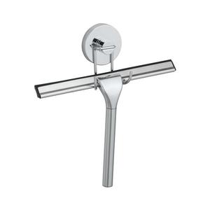 WENKO 20877100 - Racletă VACUUM-LOC rotundă, oțel inoxidabil lucios, crom/argintiu, 24, 5x25 cm imagine