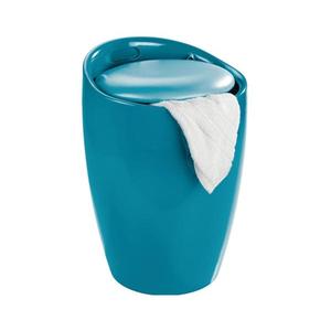 WENKO 20625100 - Taburet CANDY, 36 x 50, 5 cm, turcoaz/negru imagine