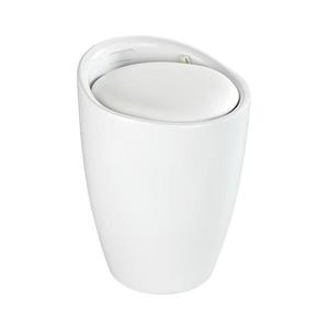 WENKO 24228100 - Taburet CANDY, 36 x 50, 5 cm, alb/negru imagine