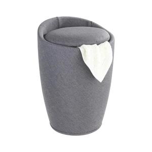 WENKO 22448100 - Taburet CANDY 36 x 50, 5 cm, gri/negru imagine