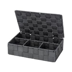 WENKO 24223100 - Coș ADRIA 26x17 cm gri/antracit imagine